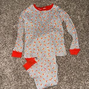 Cozy Kids Pajamas in Gray and Orange